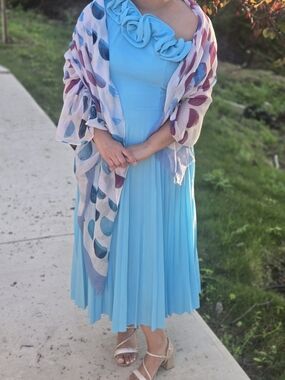 Teal Blue Dress Size L